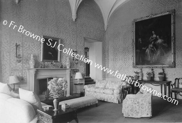 LISMORE CASTLE  DRAWING ROOM FROM SOUTH WEST